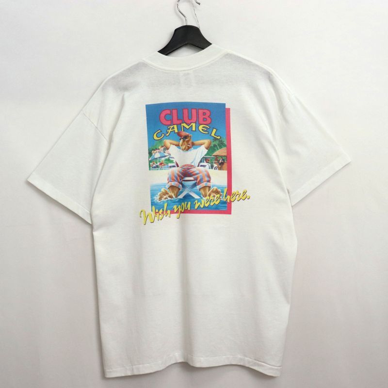 90s CAMEL タバコ　Tシャツ USA製　ヴィンテージ 90年代 USA製 CAMEL キャメル タバコ アドバタイジングプリントT