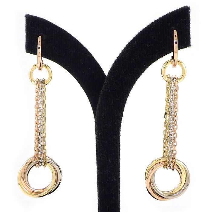 カルティエ Cartier ピアス トリニティ スウィング ドロップ