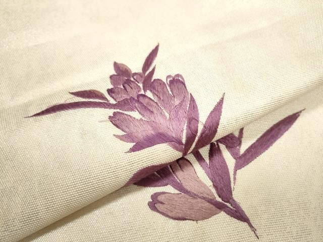 平和屋着物○京の名門 じゅらく謹製 帝王紫 清水六兵衛 六通