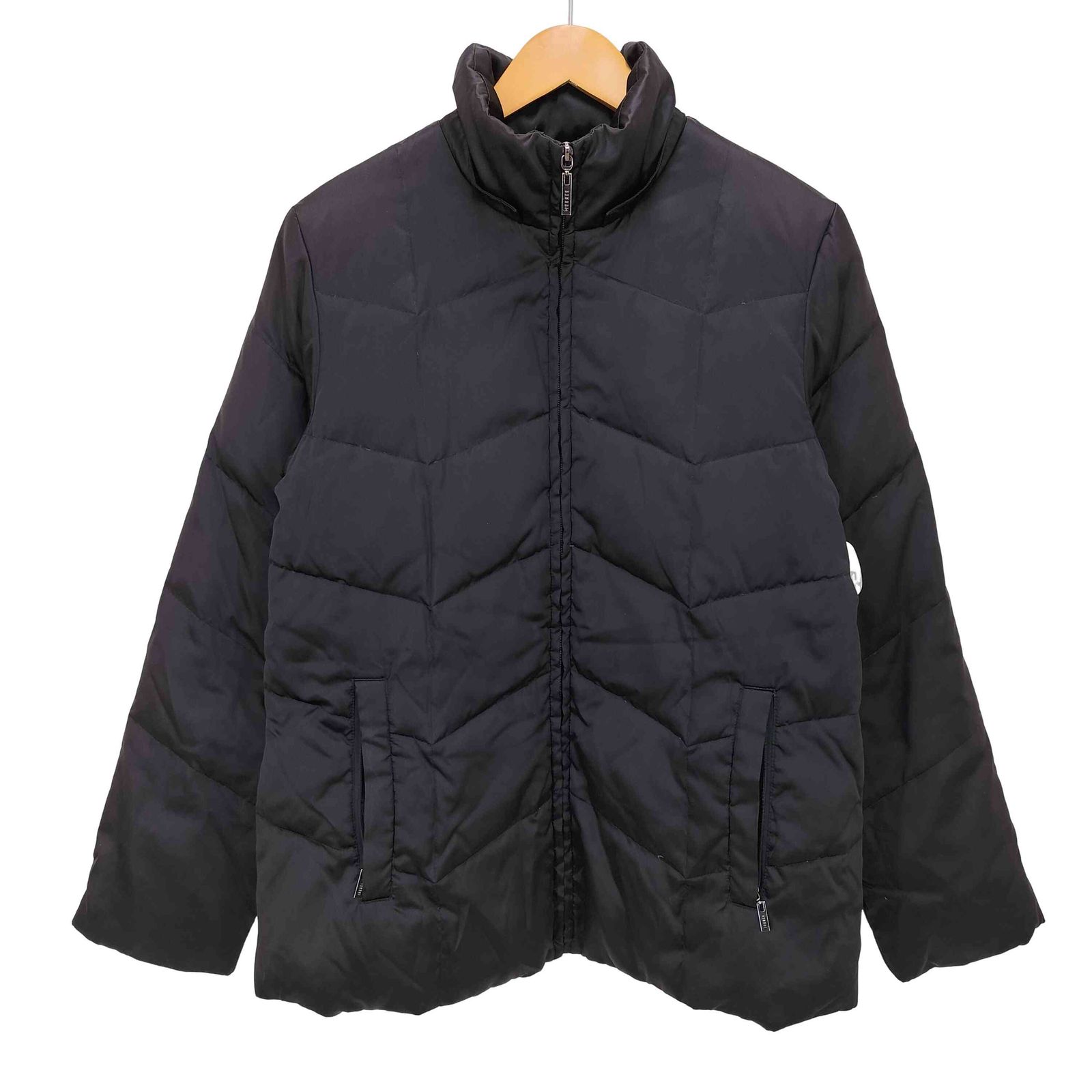 ジュンメン Mサイズ　ダウンジャケット ジュンメン JUNMEN ツイードウールダウンジャケット グレー L1 新作