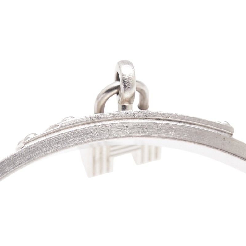 HERMES エルメス ケリー バングル シルバー ブラック レザー HERMES/エルメス】ケリー バングル シルバー×ブラック｜ヴァル