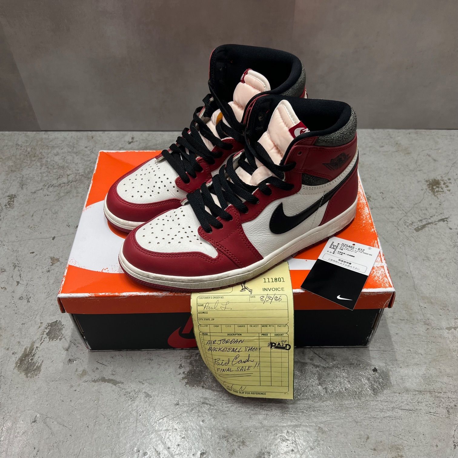 NIKE AIR JORDAN 1 RETRO HIGH OG CHICAGO LOST & FOUND ナイキ エアジョーダン 1 ハイ シカゴ  ロストファウンド スニーカー DZ5485-612 26.5cm 72399A4 - メルカリ