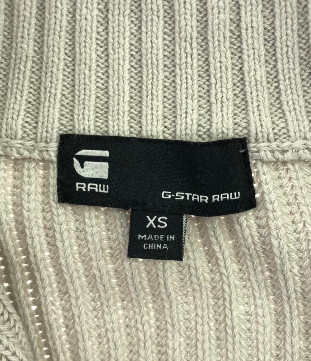 G-STAR RAW - 訳あり ジースターロー  長袖ハーフジップニット レディース XS G-STAR RAW - 訳あり ジースターロー 長袖ハーフジップニット