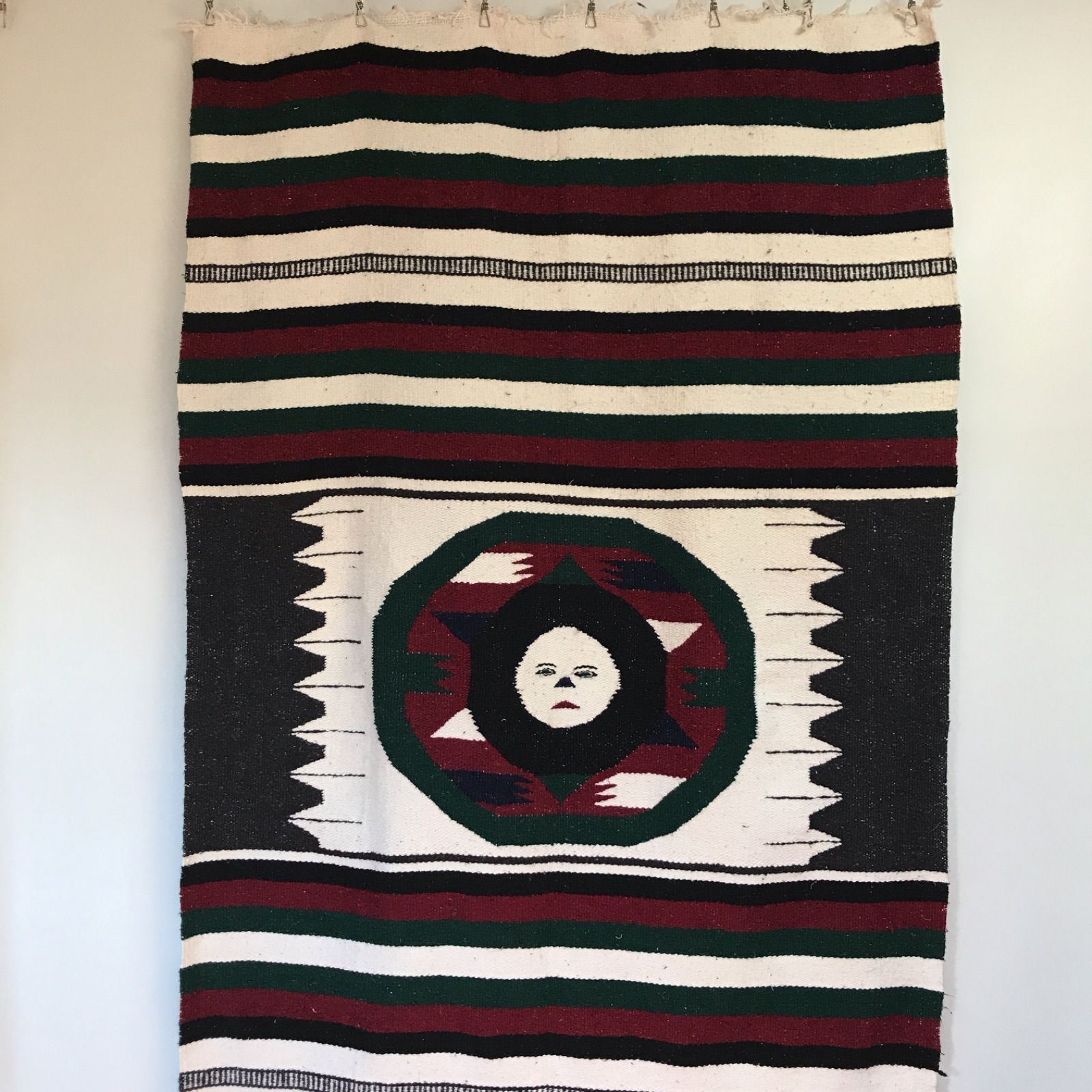 vintageラグ メキシカンラグ ラグマット マルチカバー 一点もの厚手