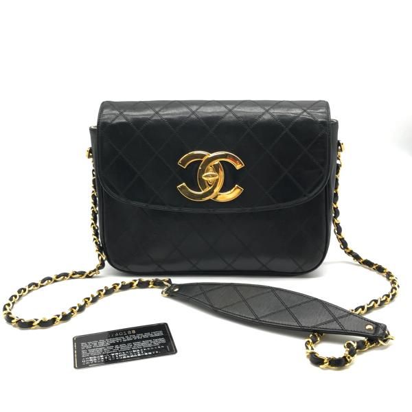 CHANEL シャネル ビコローレ デカココマーク チェーン ショルダー 