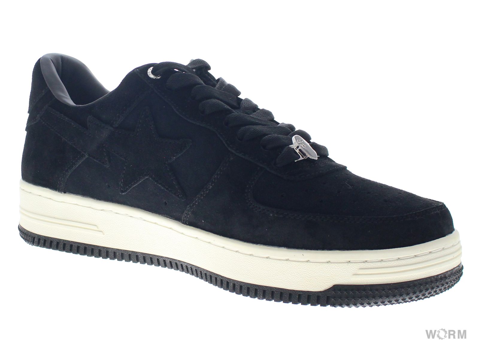 US12】 A BATHING APE BAPESTA BLACK SUEDE 0ZXSH191004MH