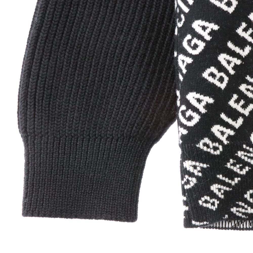 BALENCIAGA (バレンシアガ) 20AW 641734 T1587 ロゴ総柄切替ハーフ