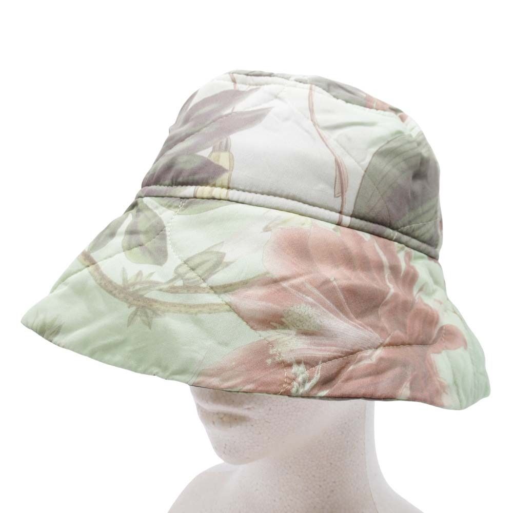 ♥ 23aw DRIES VAN NOTEN ドリスヴァンノッテン GILLY バケットハット バケハ ボタニカル 総柄 帽子 M ライトグリーン メンズ レディース 古着