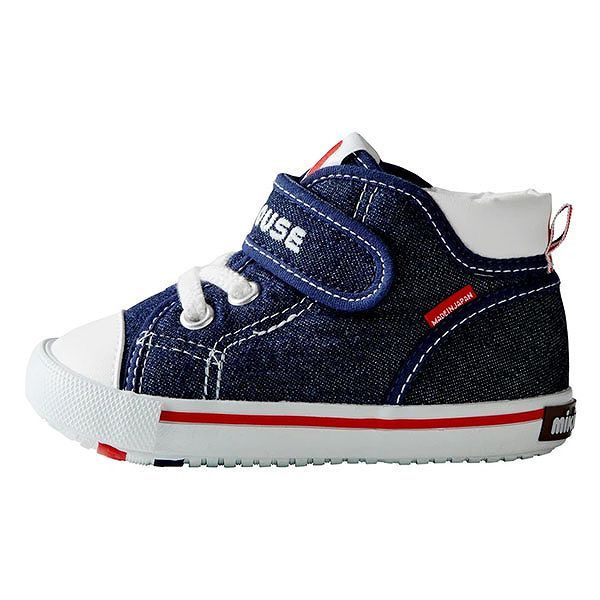 ミキハウス mikihouse ｍロゴ セカンドベビーシューズ 日本製 15cm インディゴブルー 33 STEELWINDOWSANDDOORS_COM