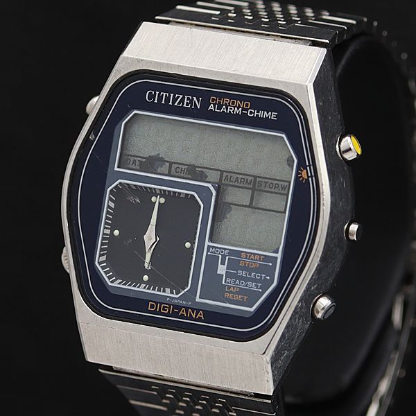 シチズン アラームチャイム 4-098404Y QZ デジタル文字盤