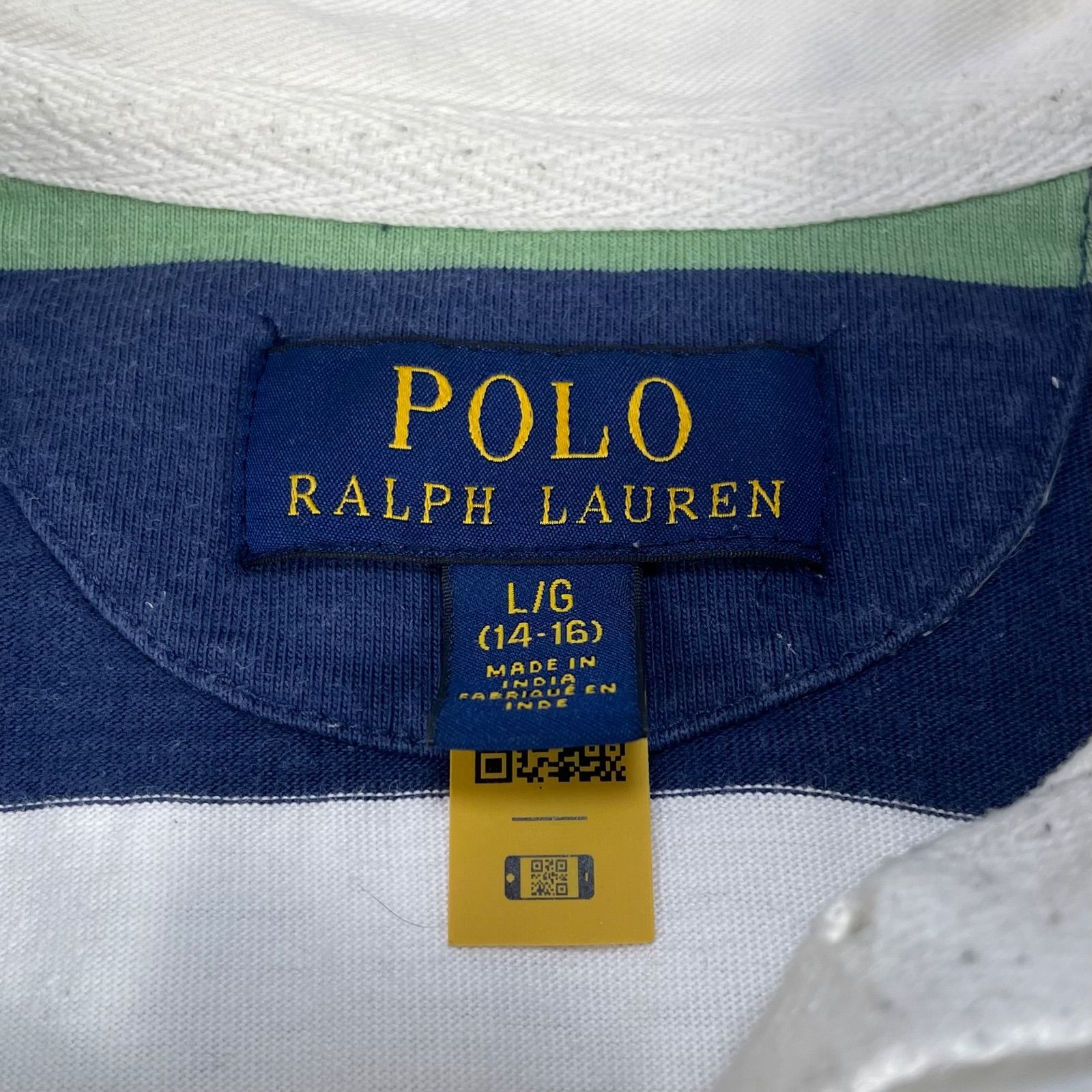 Rugby by Ralph Lauren ラガーシャツ Lサイズ POLO RALPH LAUREN】ラグビーシャツ(シャツ・ブラウス