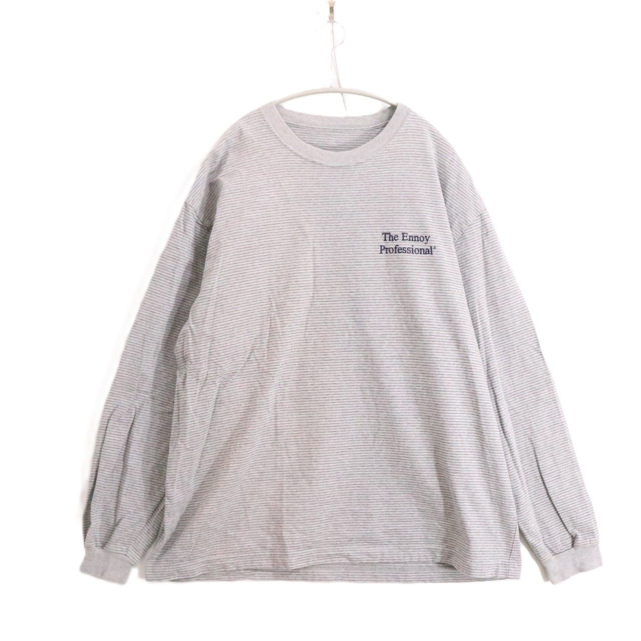 ennoy エンノイ ボーダー Lサイズ ロンTグレー 中古A】The Ennoy Professional ザエンノイプロフェッショナル L