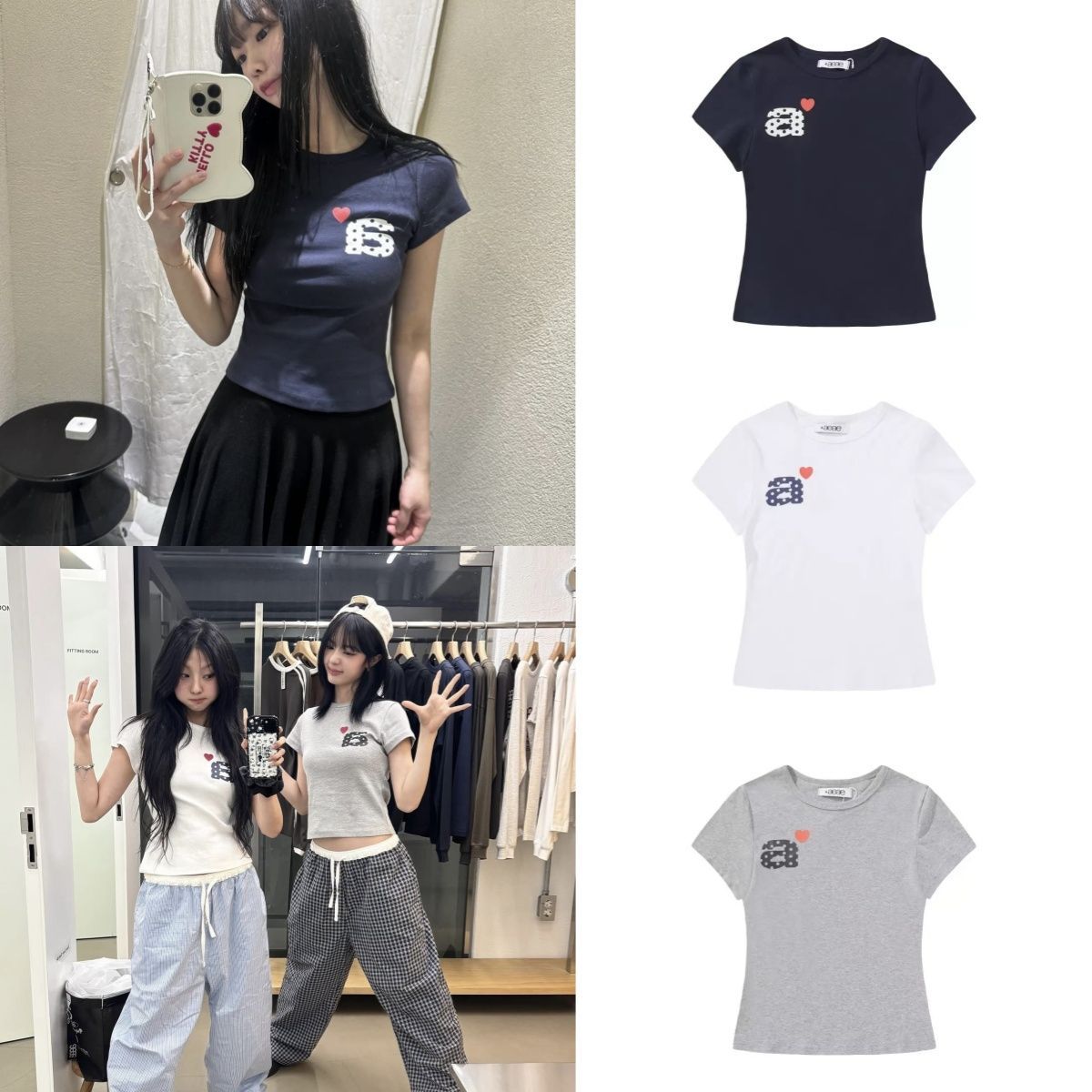 MUSINSA公式 | AEAE DOT PK T-SHIRTS [BLACK]