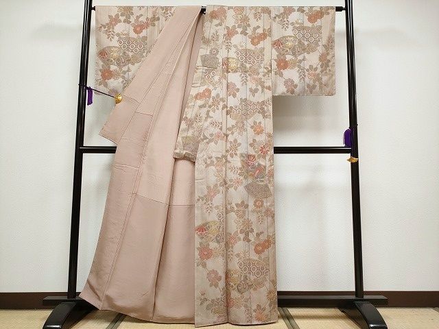 平和屋着物○十日町 名門 滝泰謹製 訪問着 辻が花 絞り 正絹 逸品