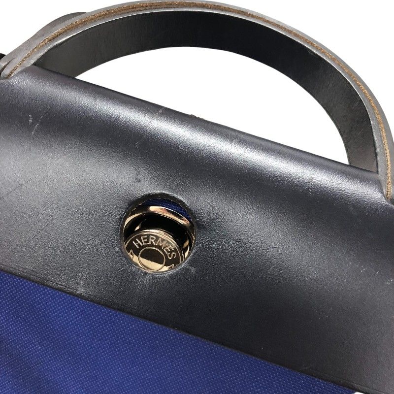 エルメス HERMES エールバッグジップPM D刻 ブルー/ネイビー