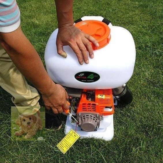 エンジン式噴霧器 背負式 4ストローク 散布機 タンク容量約15L ノズル 動噴 噴霧機 農薬散布 害虫駆除 雑草対策 菜園 消毒 肥料 園芸 薬剤