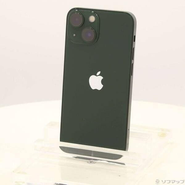中古品〕iPhone13 mini 128GB グリーン MNFC3J/A SIMフリー 中古品〕iPhone13 mini 128GB グリーン MNFC3J/A SIMフリー