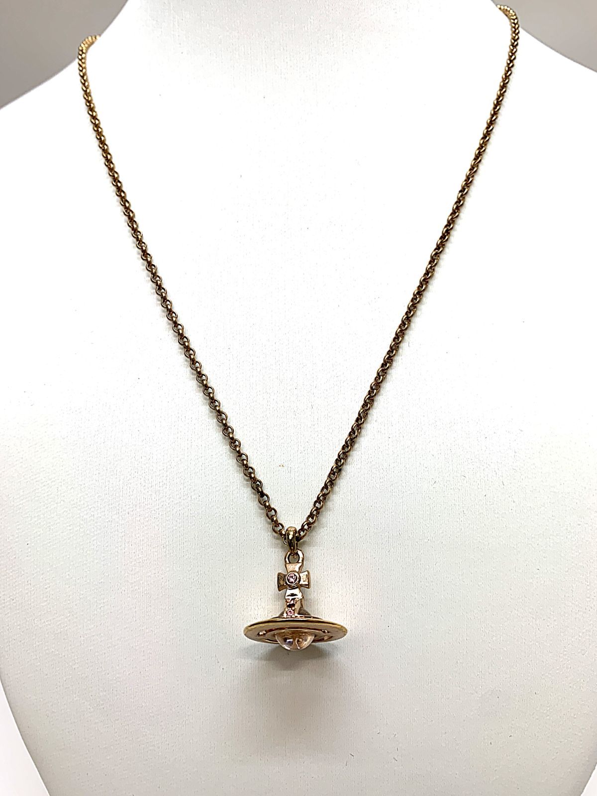 Vivienne Westwood ヴィヴィアンウエストウッド ネックレス PETITE ORB 63020098 レディース 立体オーブ 46ｃｍ 6.7ｇ