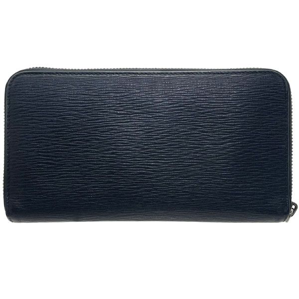 サルヴァトーレ フェラガモ 長財布 ロゴプレート ラウンドファスナー長財布 レザー 革 ブラック 黒 66 9102 Salvatore Ferragamo オーガナイザー 財布 ロングウォレット ウォレット サイフ メンズ 紳士 男性