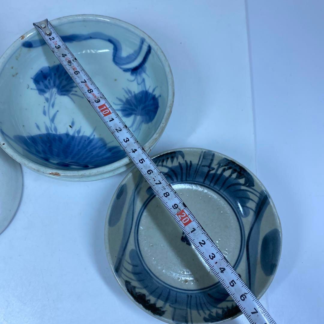 古伊万里 染付蕎麦猪口、くらわんか皿等 東Y6-0919② 古伊万里