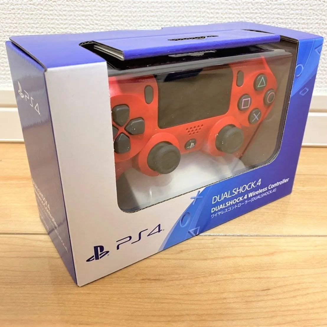 新品未開封【純正品】ワイヤレスコントローラー(DUALSHOCK 4)レッド