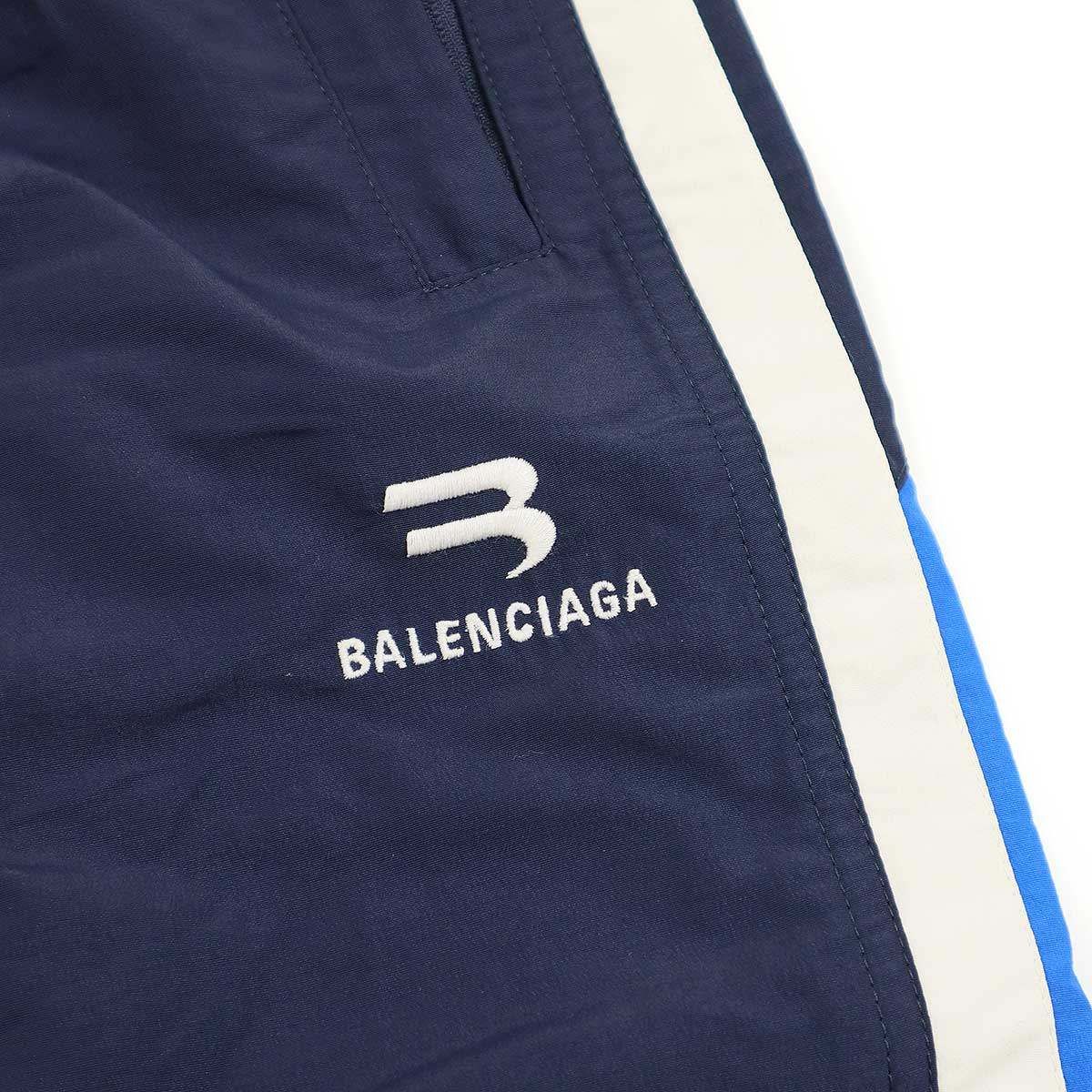 BALENCIAGA バレンシアガ 21SS TRACK PANTS ロゴ刺繍サイドライン