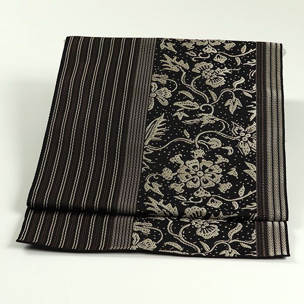 帯3561 ○協和織工場謹製 金ラベル 高級 正絹 本場筑前博多織 名古屋帯