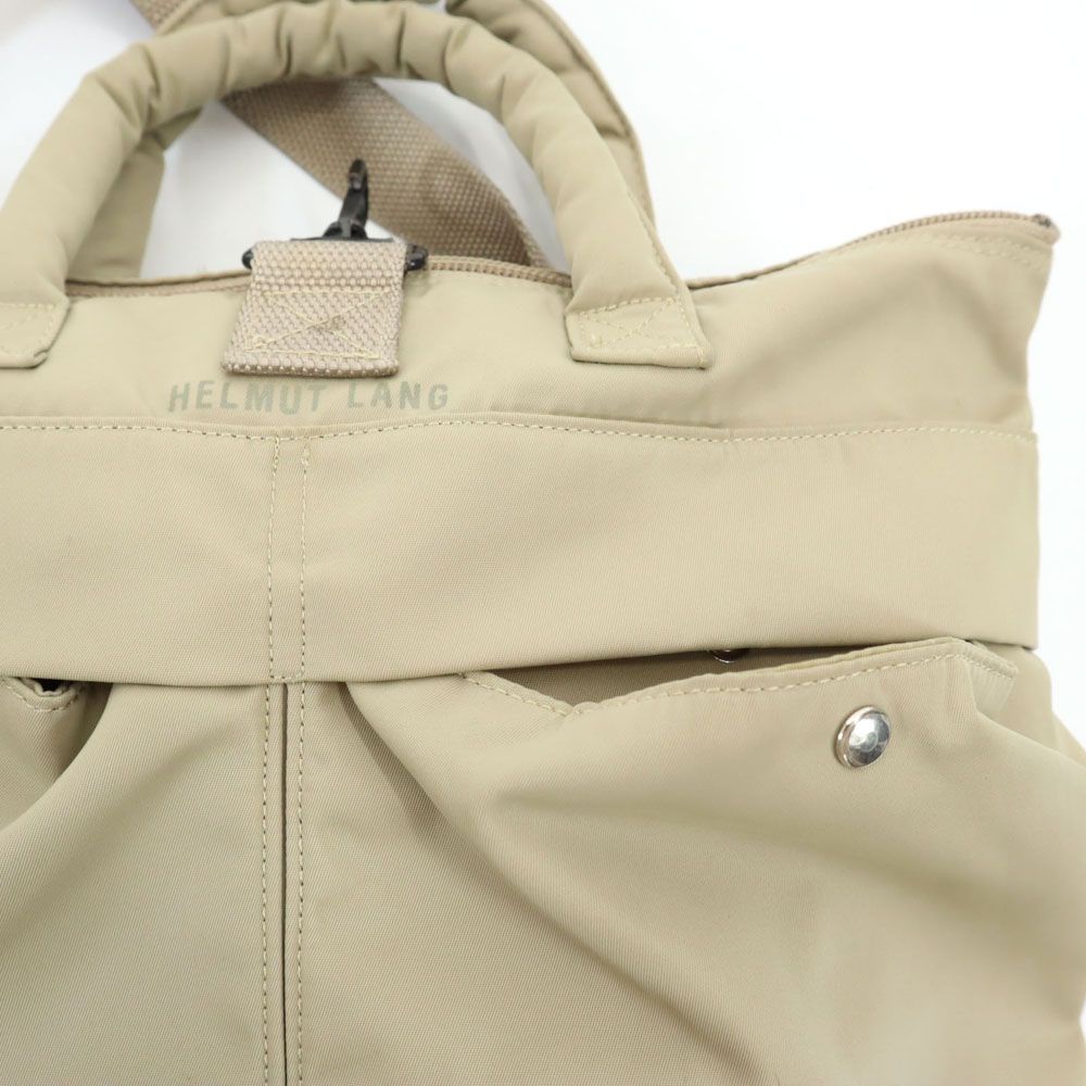 HELMUT LANG ベージュ ハンドバッグ お値下】ヘルムートラング バッグ 初期 ベージュ