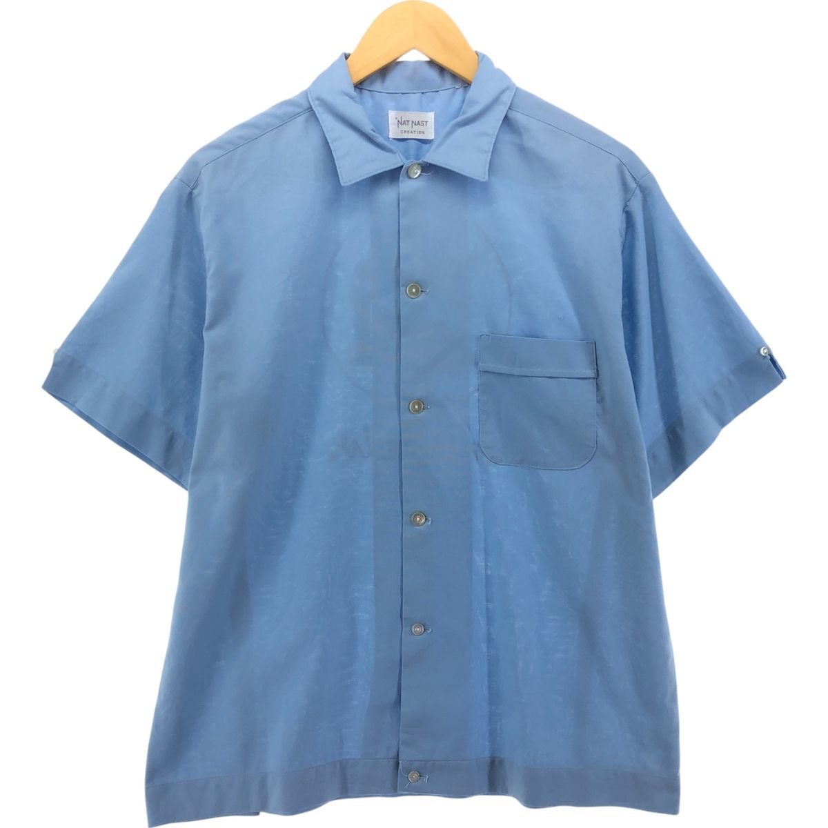 古着 60~70年代 NAT NAST ボウリングシャツ メンズL相当 ヴィンテージ