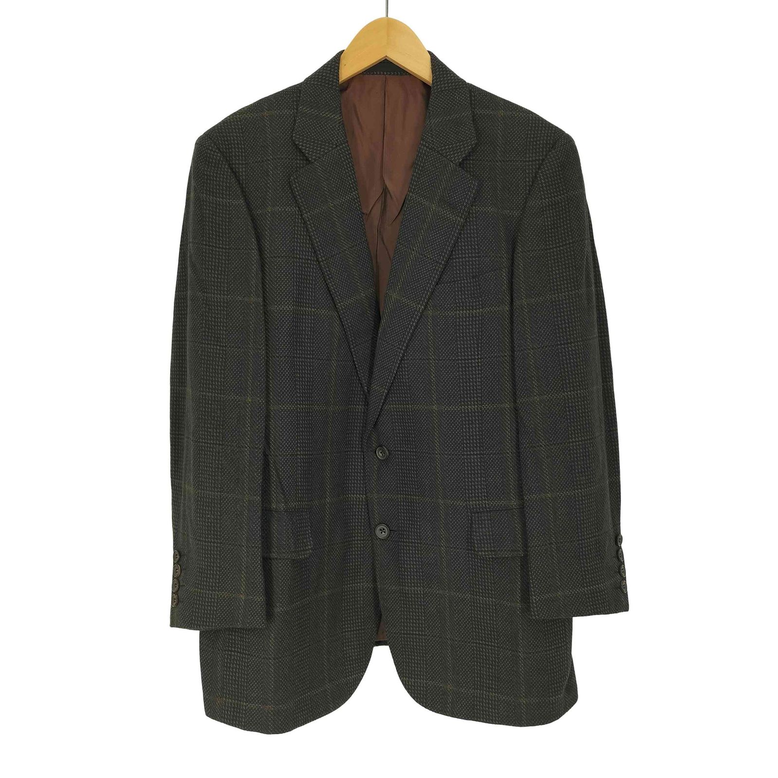 90年代 BURBERRYS カシミヤ ヘリンボーン テーラードジャケット バーバリーズ BURBERRYS 80-90S PRESTIGE COLLECTION NEW WOOL