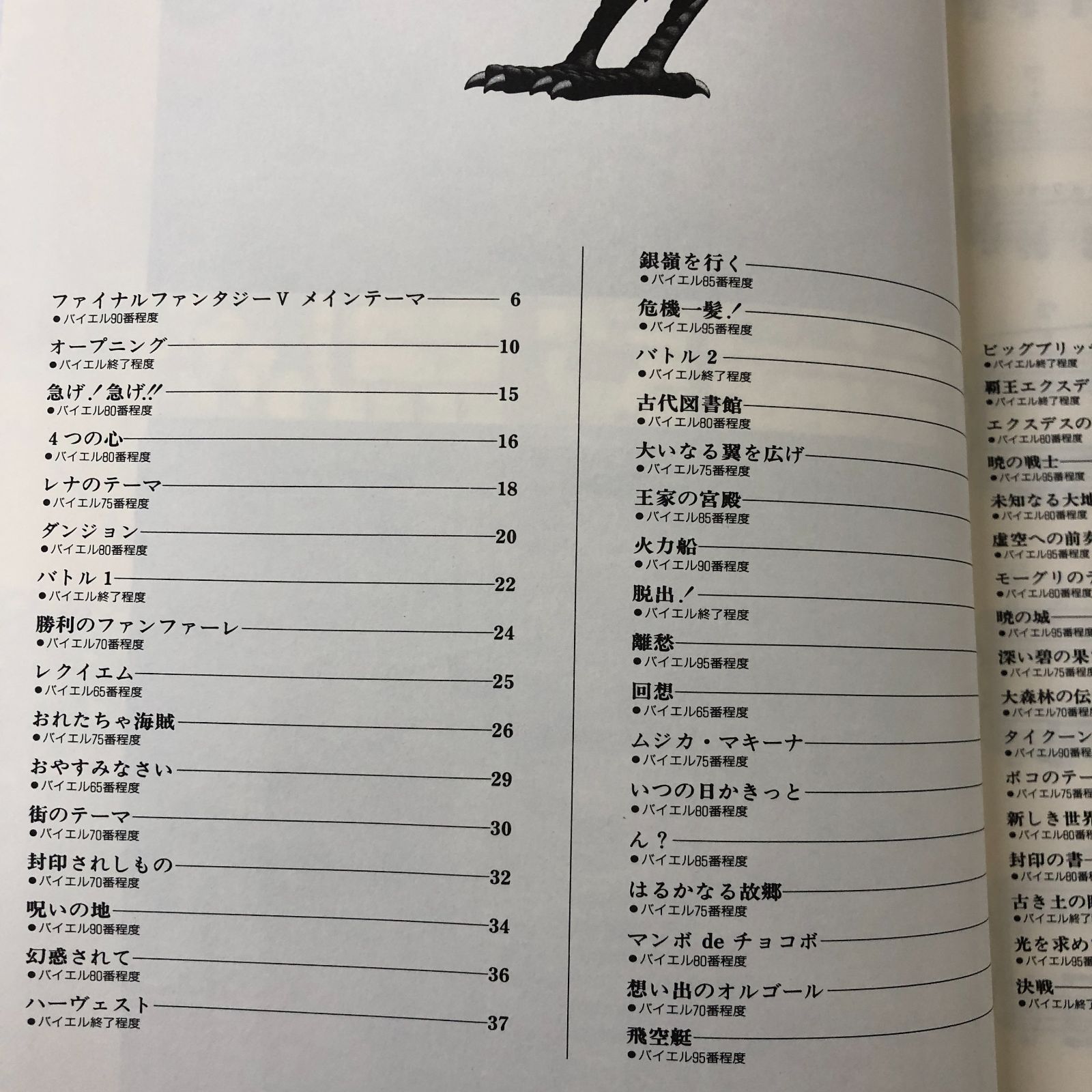 N]楽譜 楽しいバイエル併用 ファイナルファンタジーV 絶版】ファイナル