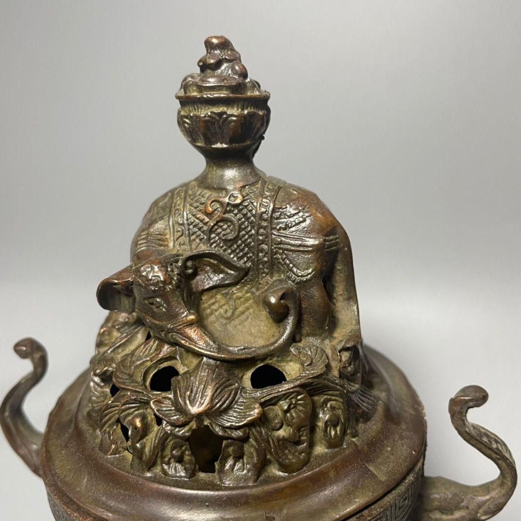 吉祥象薫香炉 仏堂香具 工芸品 美術品 置物 吉祥象薫香炉 仏堂香具 工芸品 美術品 置物 - メルカリ