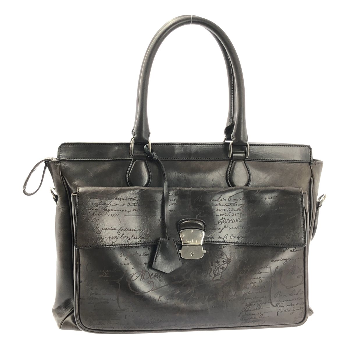 BERLUTI | ベルルッティ | ETUO エトゥオ スクリット カリグラフィ 2way ビジネスバッグ | ダークブラウン | メンズ