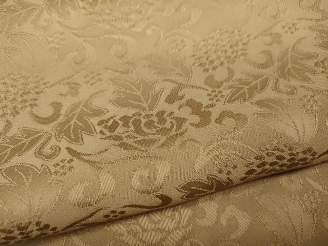 更紗花唐草地紋 白茶色