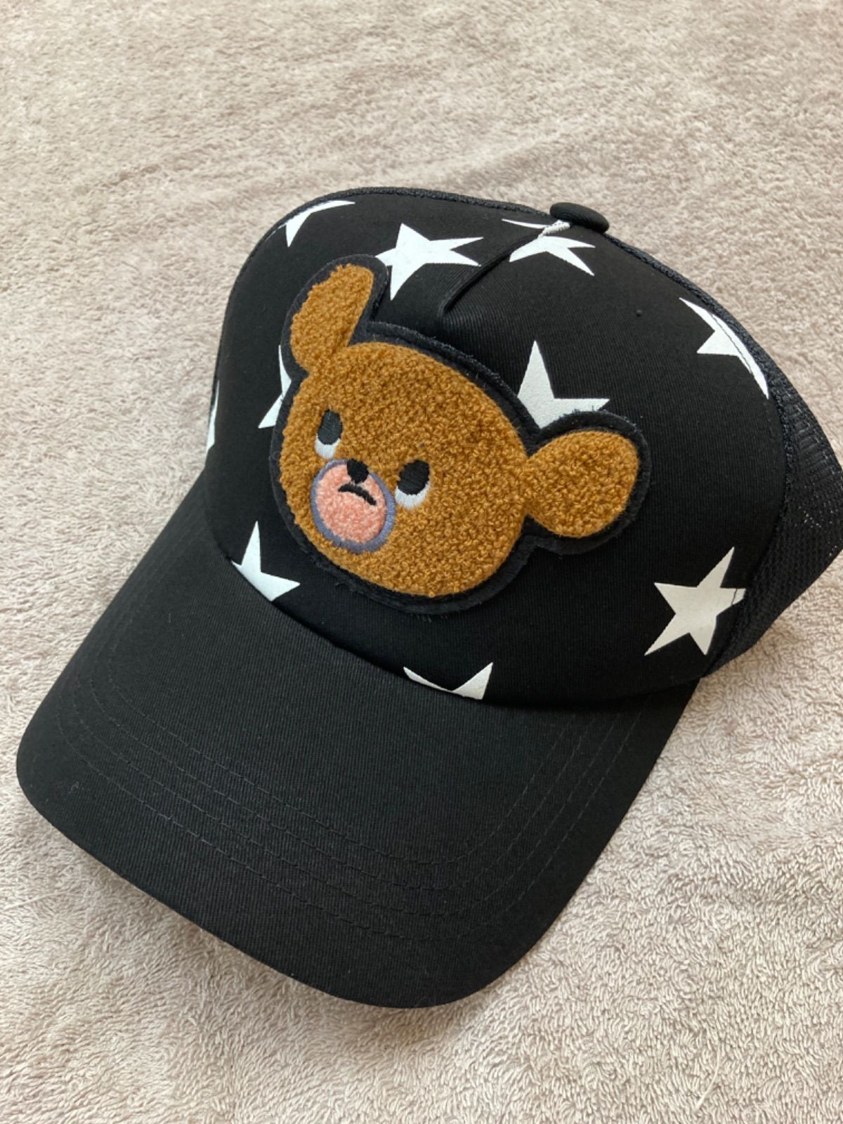 超特価激安の商品をすべて 生産・販売終了】武藤敬司/MUTO BEAR CAP さがら刺繍ワッペン 帽子