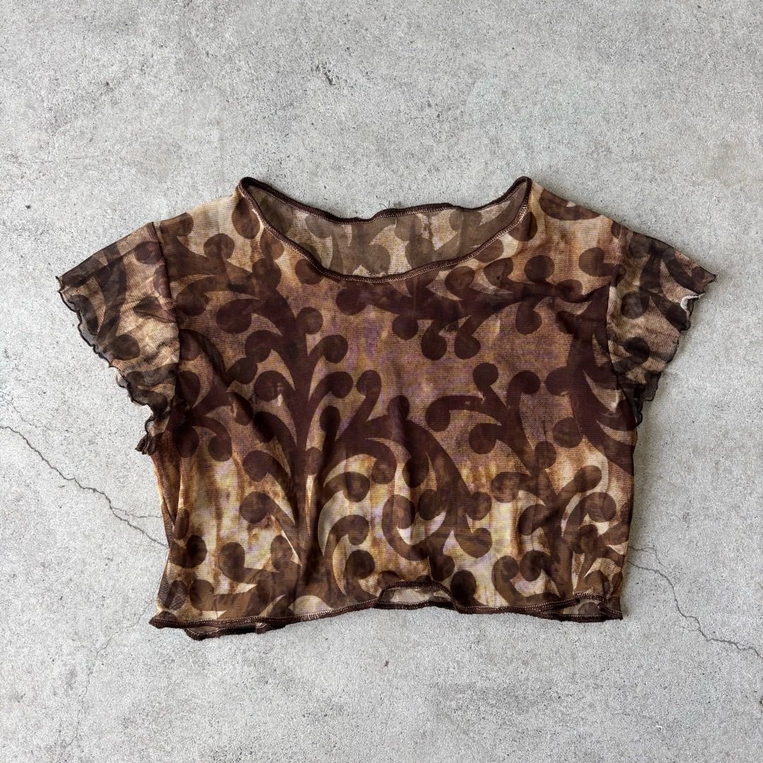 remake / sheer tops リメイク シアートップス クロップド丈