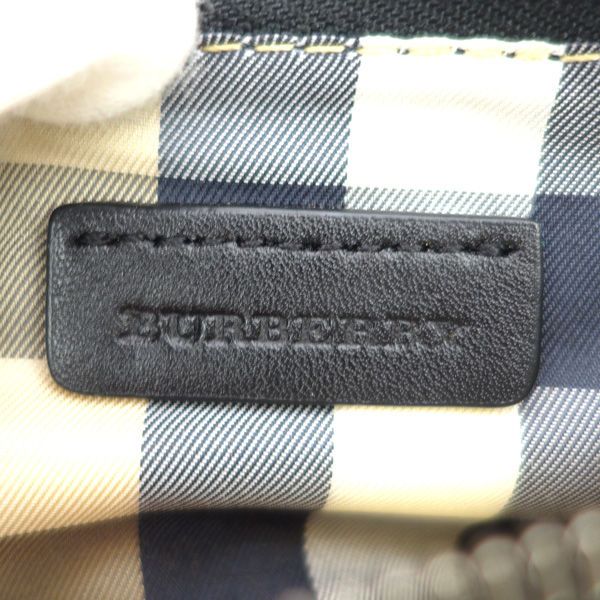 BURBERRY / バーバリー □ポーチ 小物入れ ナイロンレザー イエロー 未  