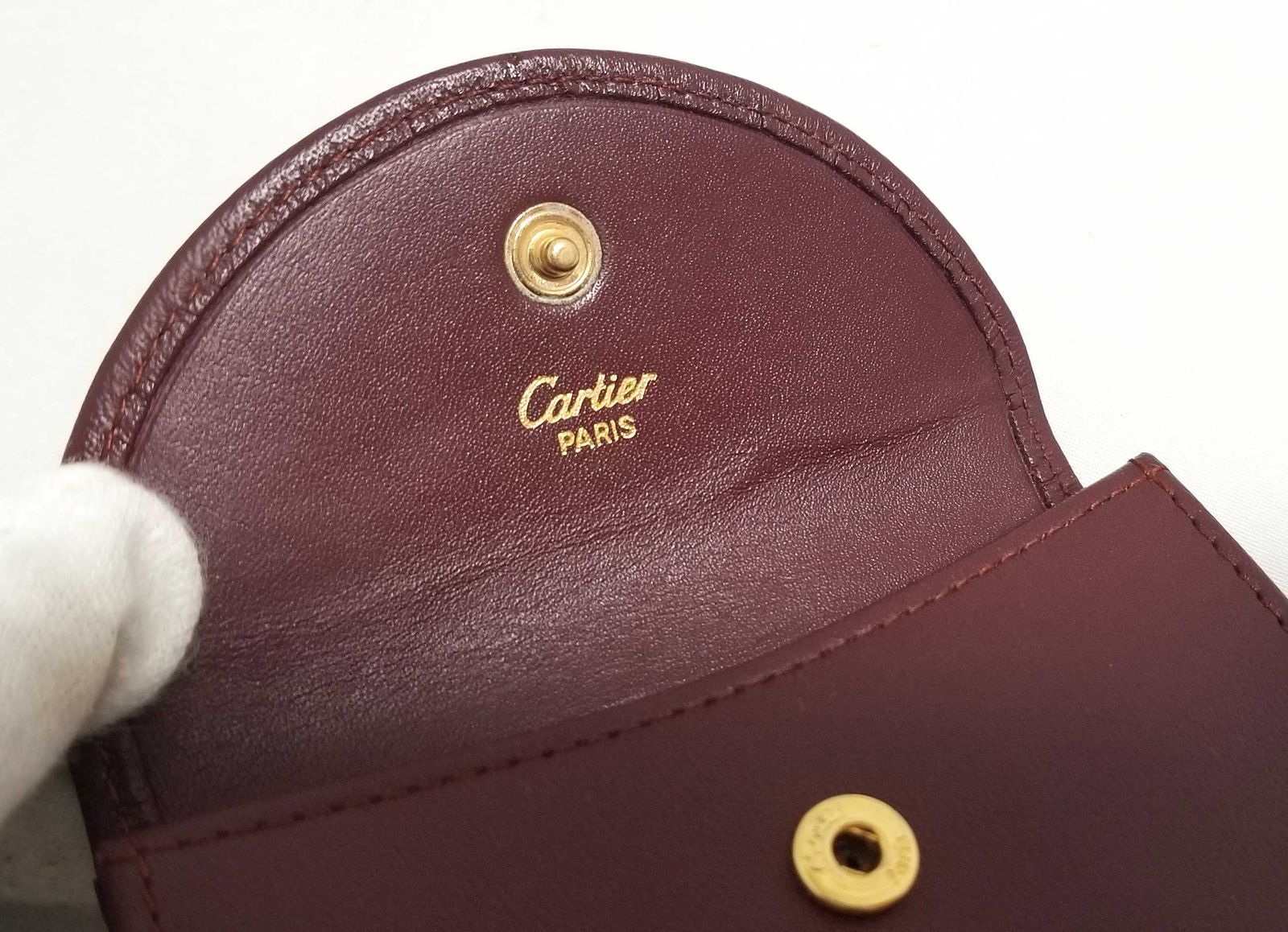 Cartier カルティエ　革　ビンテージ レザー コインケース 小銭入れ 黒 Cartier(カルティエ) / カルティエ/コインケース/レザー