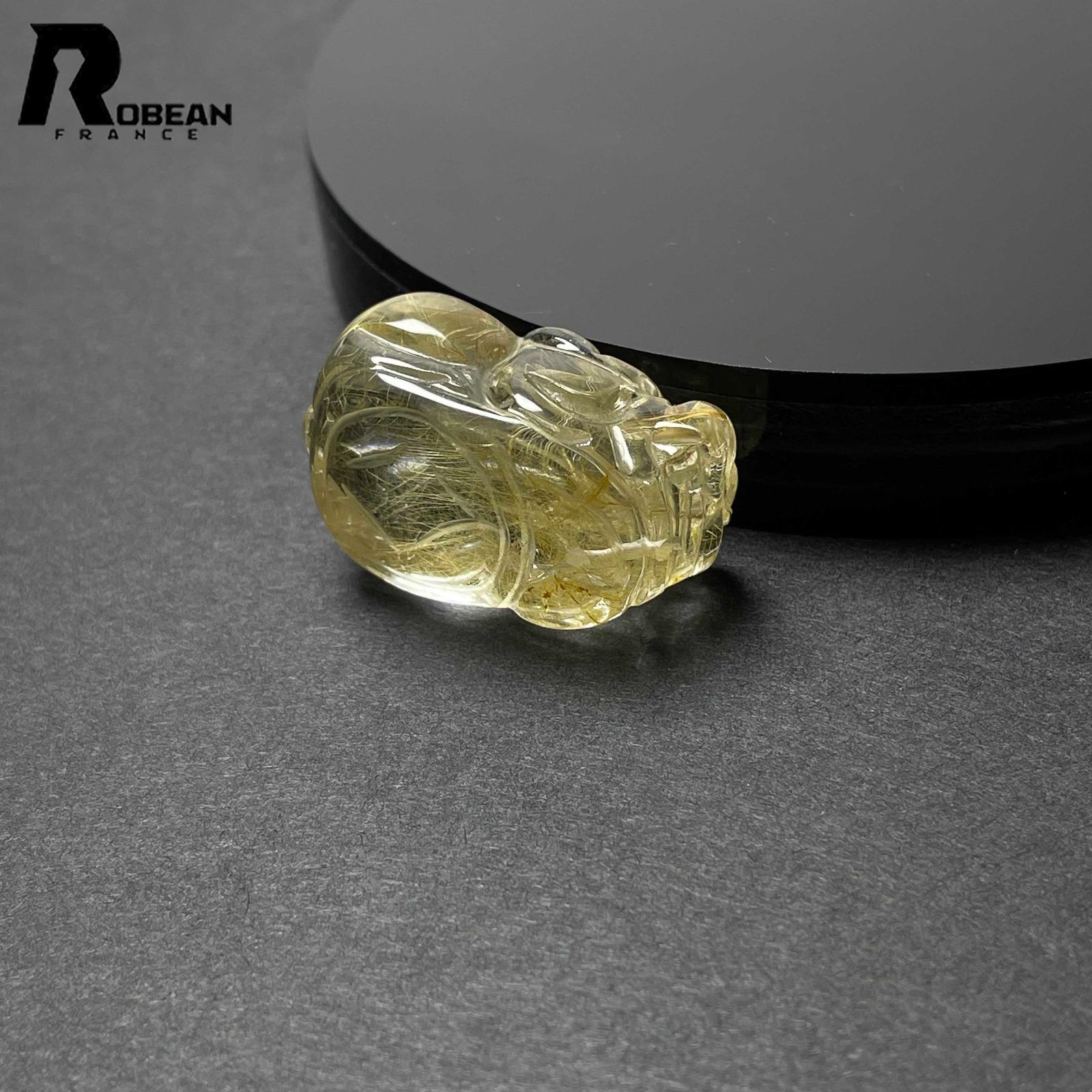 ⭐︎【極上品】天然銅色ゴールドルチルクオーツ 置物 207g ⭐︎天然銅色ゴールドルチルクオーツ ペンダントトップ k18 7.8g