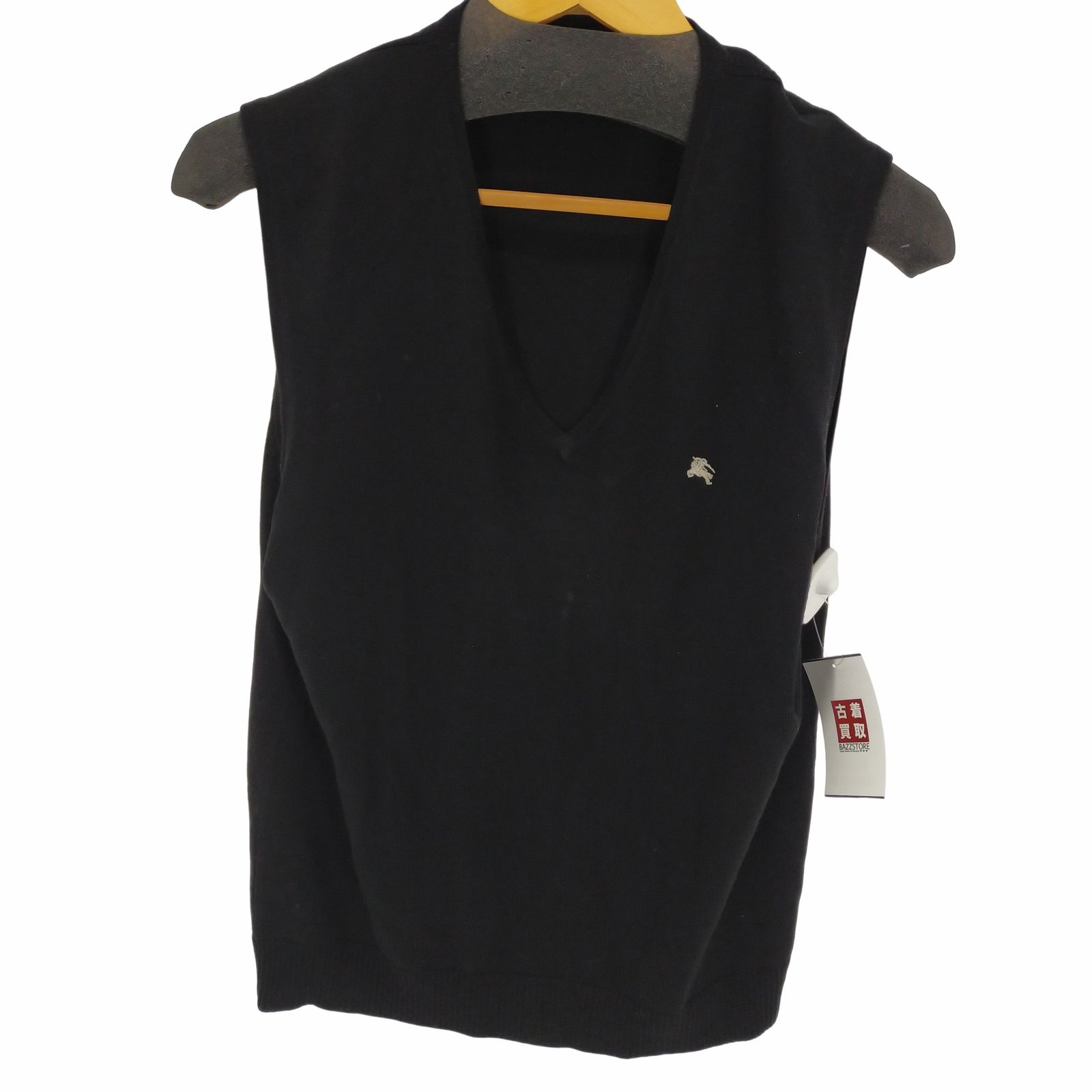 バーバリーブラックレーベル BURBERRY BLACK LABEL ウール100% Vネック