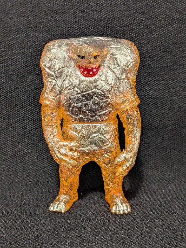 MAXTOY ミニソフビ怪獣倉庫シリーズ ジャミラ クリアオレンジ