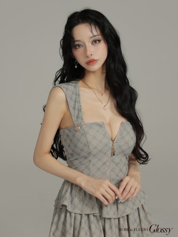 アイボリーxブラック GL4621-IVxB-2509 XSサイズあり XSサイズあり 2way フーディー バストジップ ティアード フ ミニドレス キャバドレス WWW_NOITHATQUANGTHANH_NET