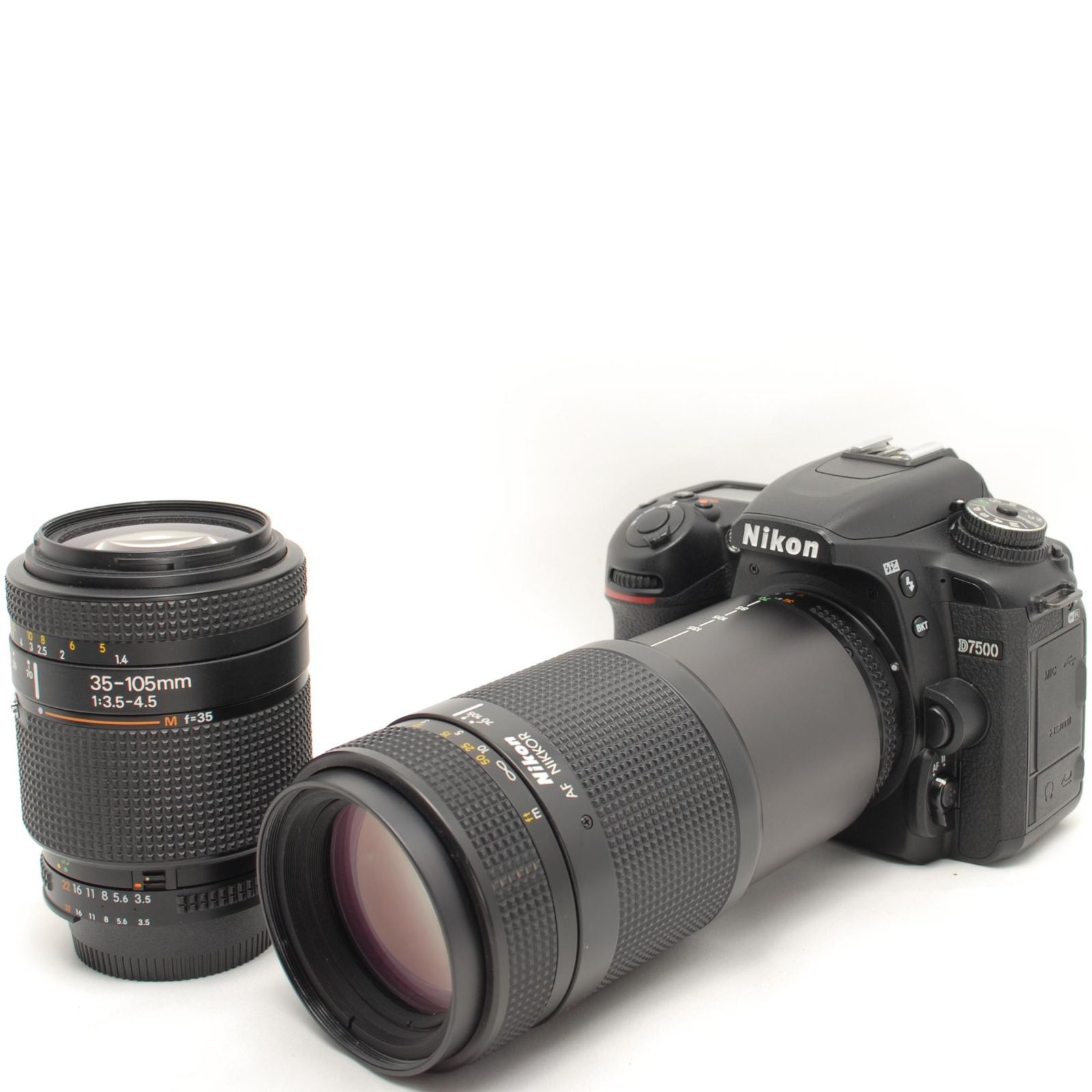 ☘️4K動画✨高速連写✨スマホ転送☘️Nikon D7500 超望遠ダブルレンズ 動作良品 Nikon D7500 望遠ダブルレンズキット 美品 高速連写 高