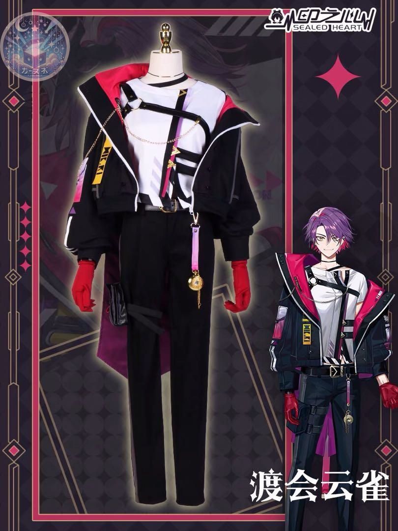 Vtuber にじさんじ 渡会雲雀 わたらいひばり コスプレ衣装ウィッグ靴 コスチューム 仮装 イベント衣装 コスプレセット 高品質コスプレ 再現度高め