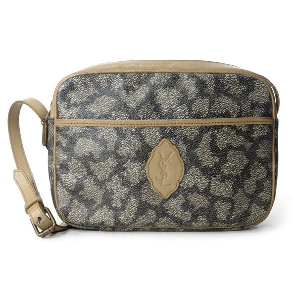 【Yves Saint Laurent】 ジラフ　ショルダーバッグ Yves Saint Laurent イヴ サンローラン ジラフ柄 ショルダー