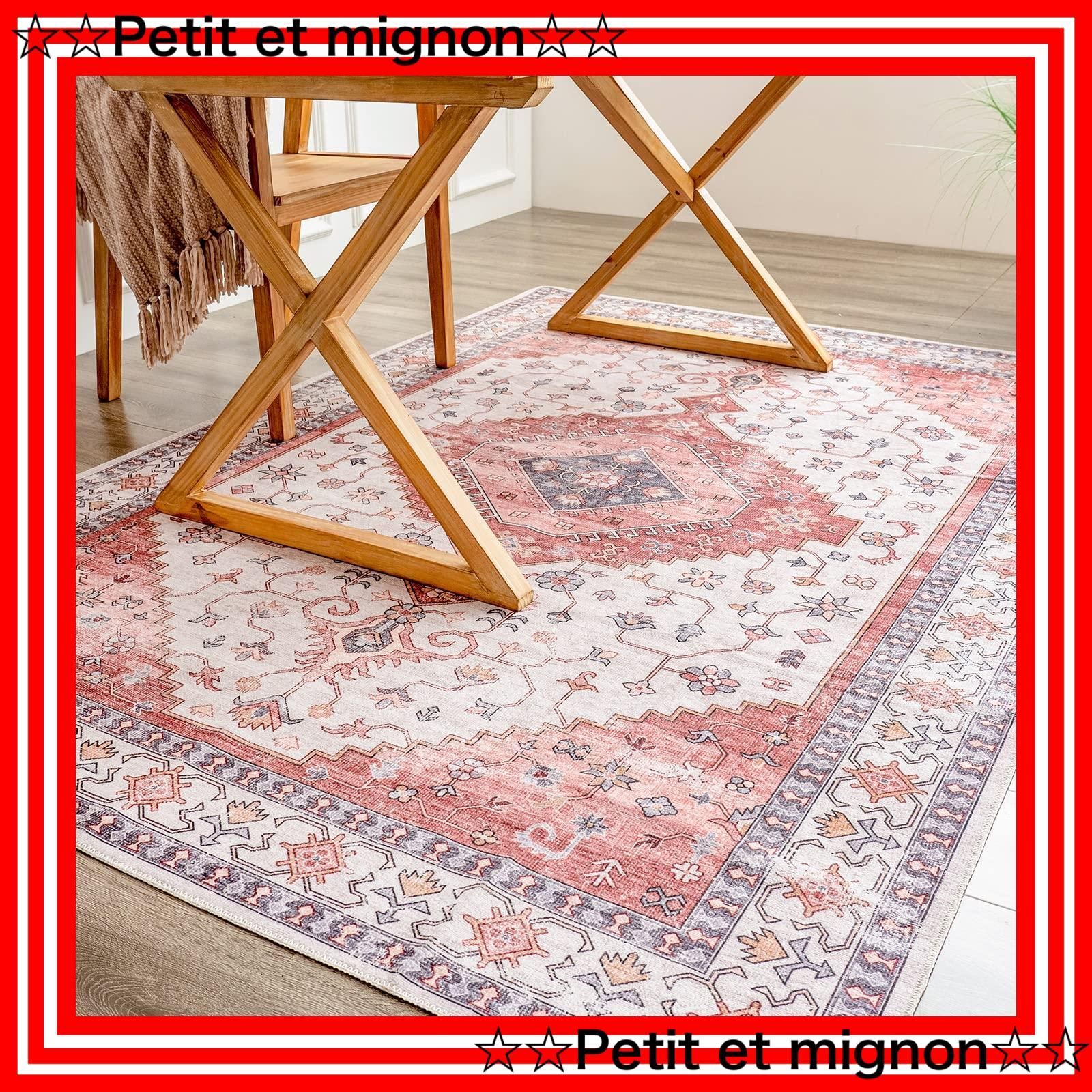 Amazon｜ペルシャ絨毯風 ペルシャ柄 洗える ラグ ラグマット 160*230CM