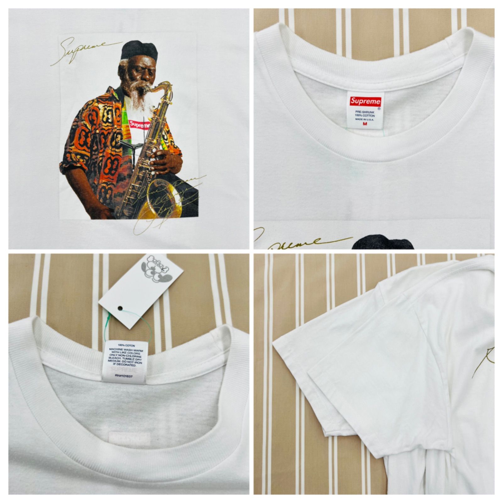 Supreme Pharoah Sanders Tee 20FW 状態考慮 シュプリーム 半袖Tシャツ Mサイズ ホワイト ファラオサンダース -  メルカリ