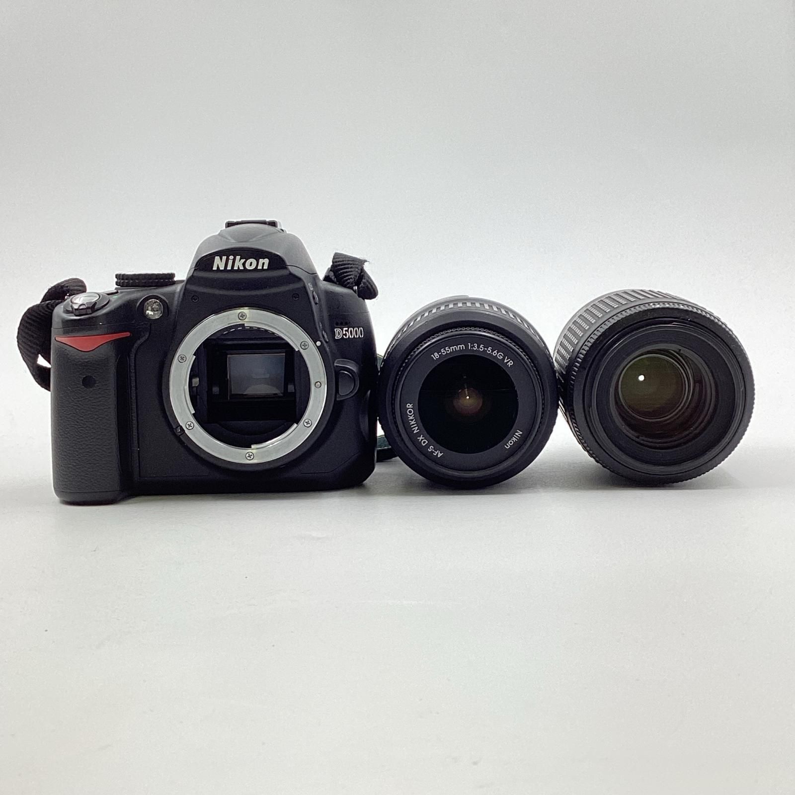 全額返金保証】【最速発送】Nikon デジタル一眼 D5000 ダブルズーム 