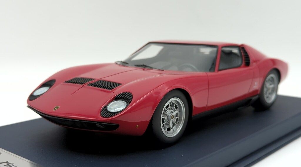 Look Smart 1|18レジン製 Lamborghini Miura P400 Red Paris Motorshow 1966 LSMH02