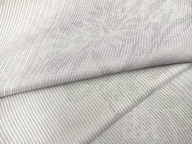 平和屋着物○お召 草花文 暈し染め 染の近江謹製 正絹 逸品 AAAZ4539ph